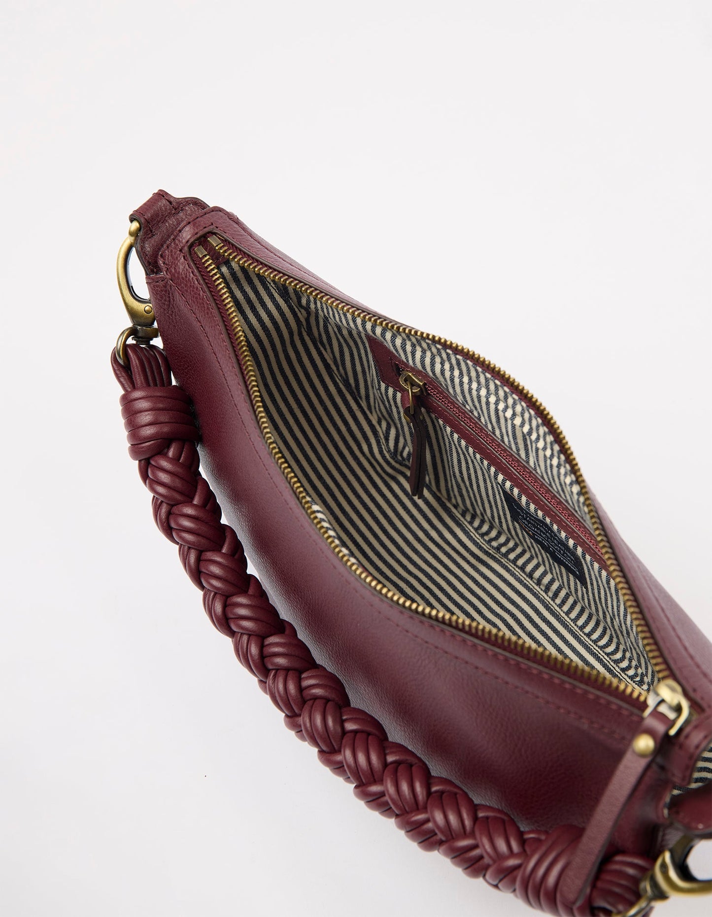 Leo Twisted Handle - Dark Cherry Soft Grain Leather