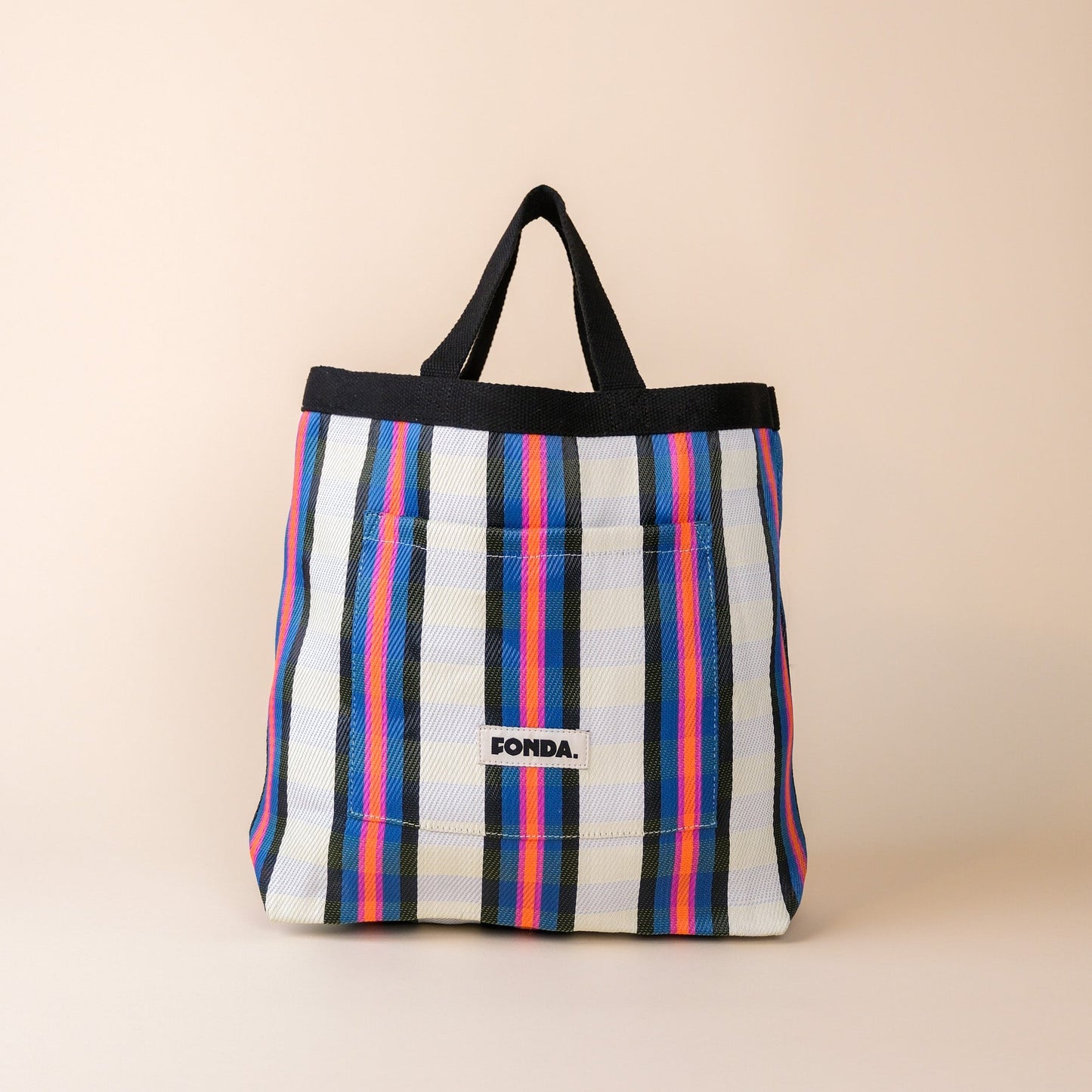Lunch Bag - White Blue Pink
