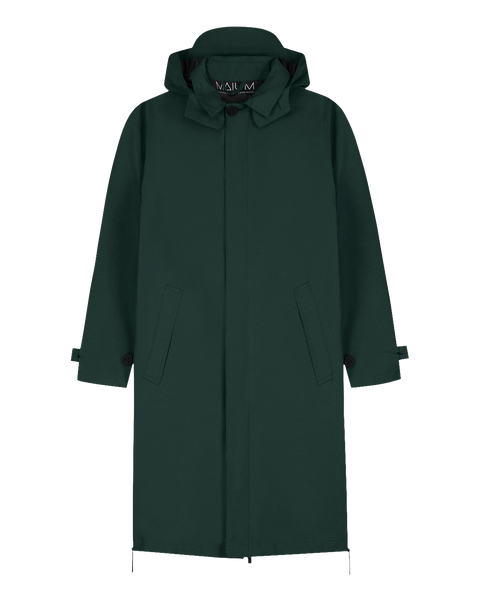 LAST ONE in S - Maium Mac Rain Coat or Poncho - Pine Green