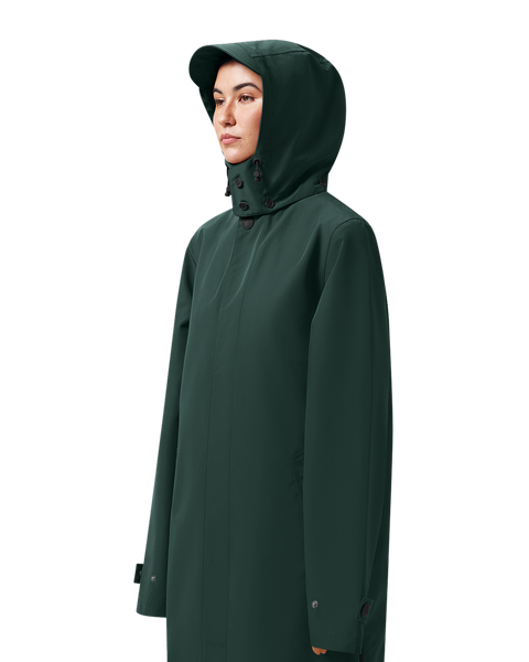 LAST ONE in S - Maium Mac Rain Coat or Poncho - Pine Green