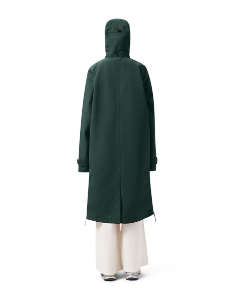 LAST ONE in S - Maium Mac Rain Coat or Poncho - Pine Green