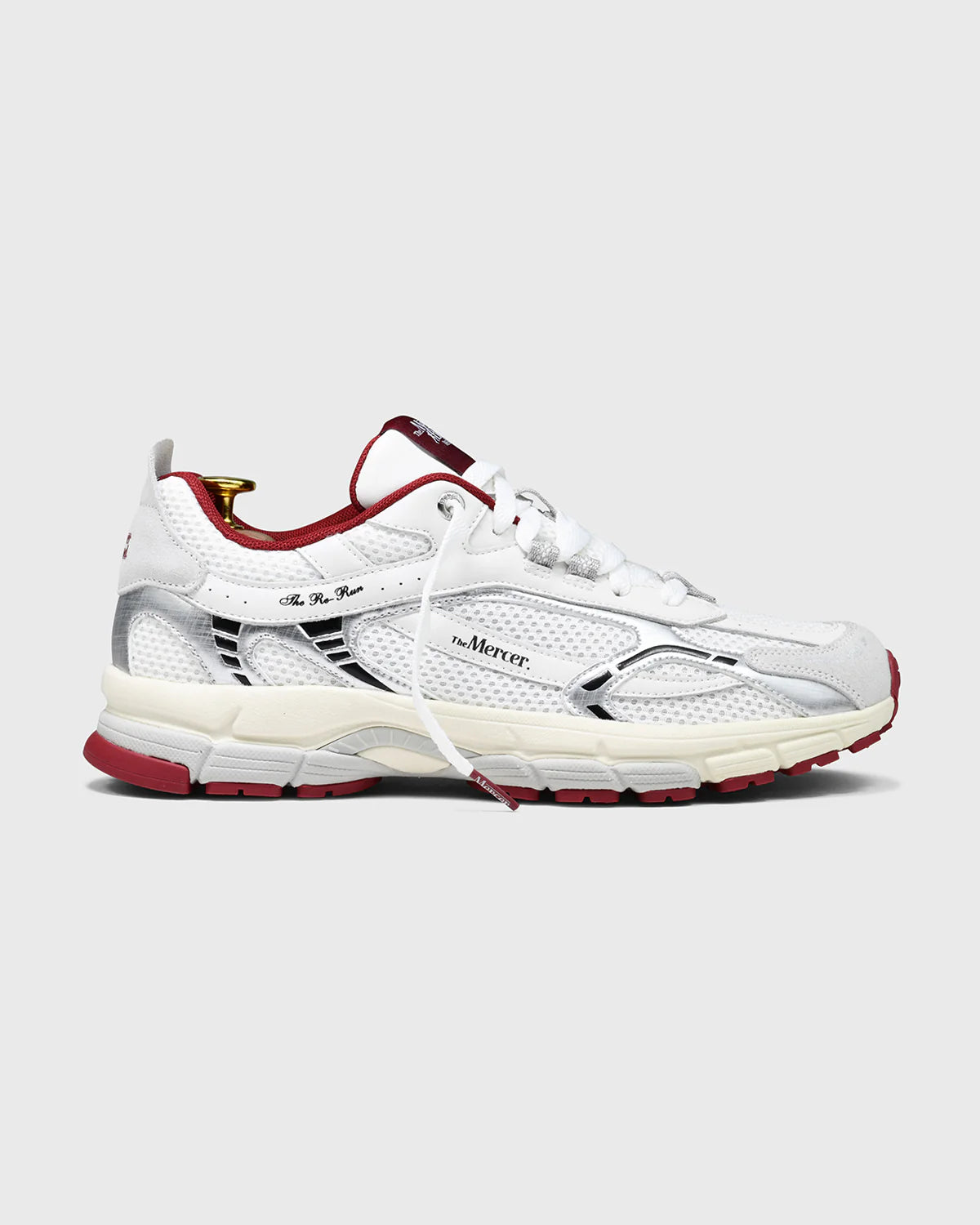 The Re-Run White Silver - Dark Red