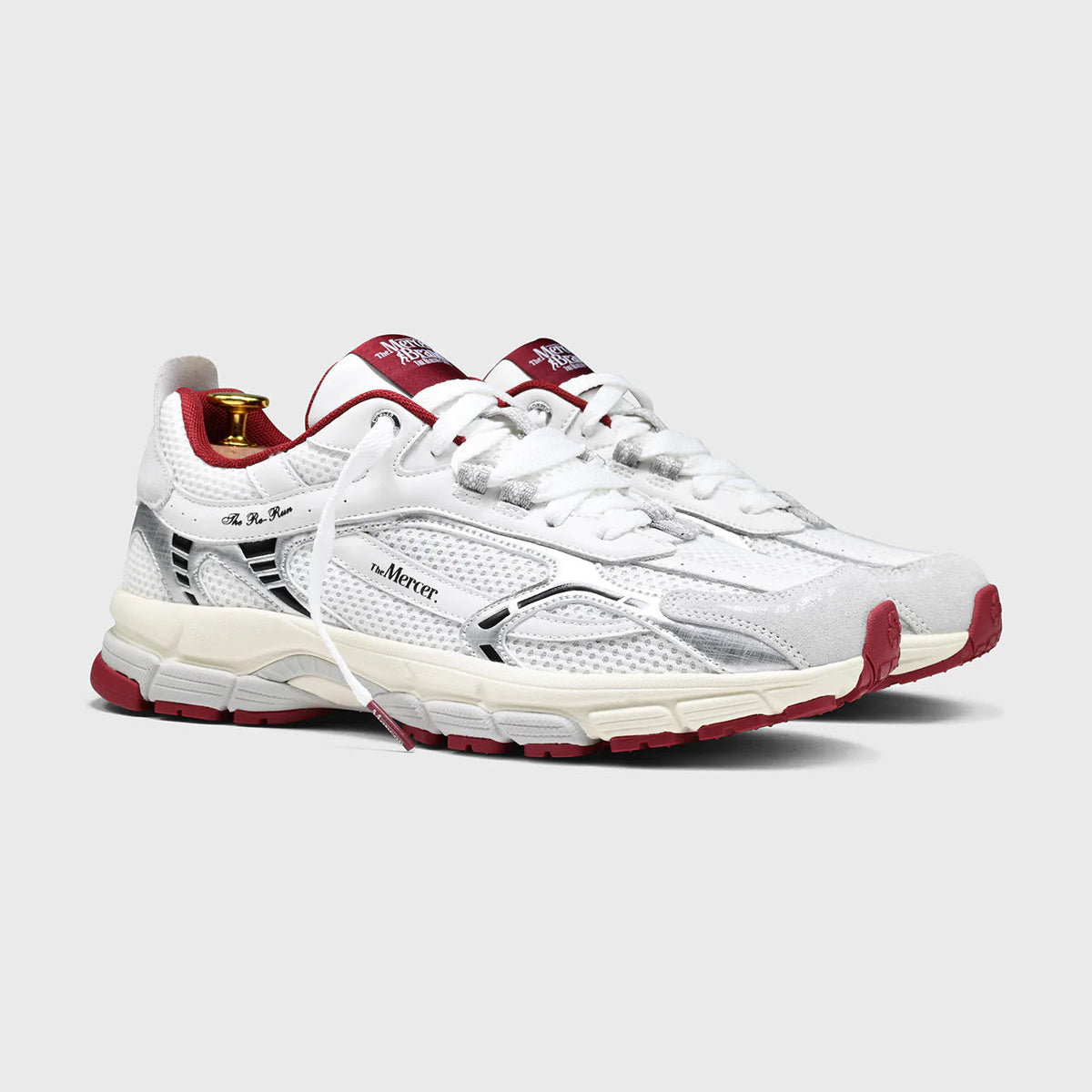 The Re-Run White Silver - Dark Red