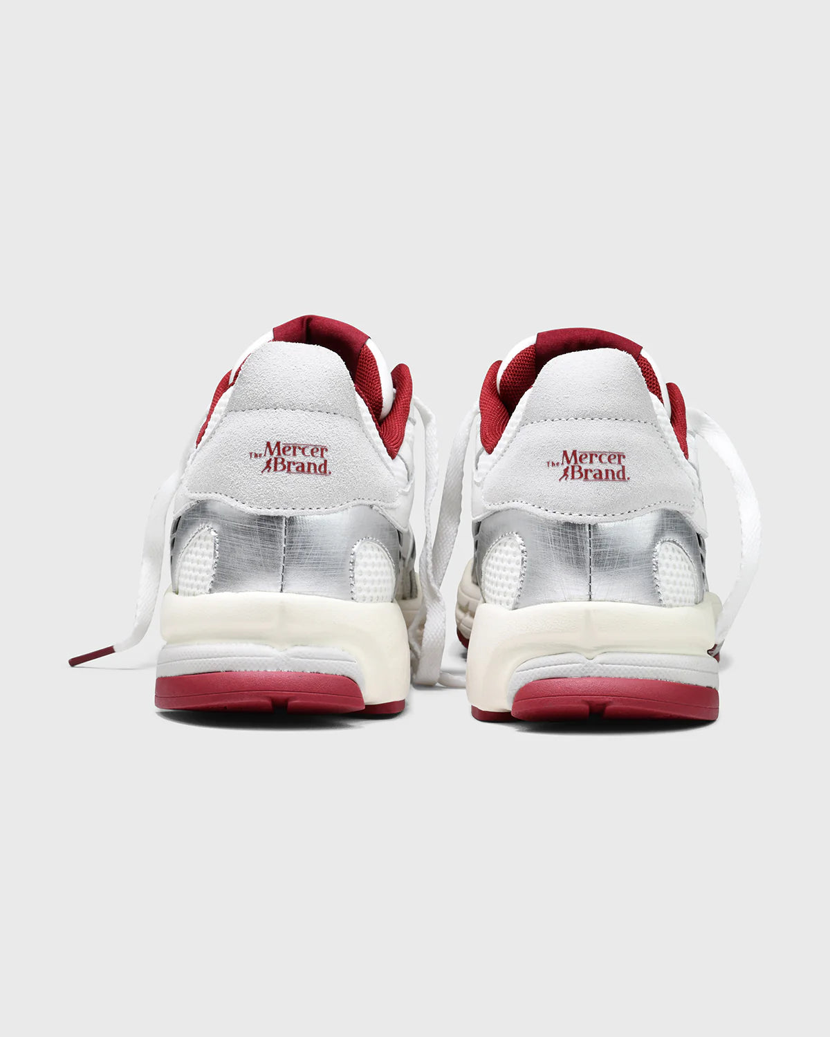 The Re-Run White Silver - Dark Red