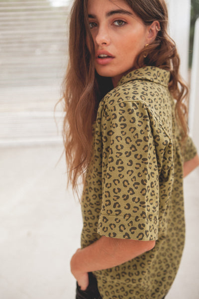 LAST ONE in M - Chloe Shirt - Leopard