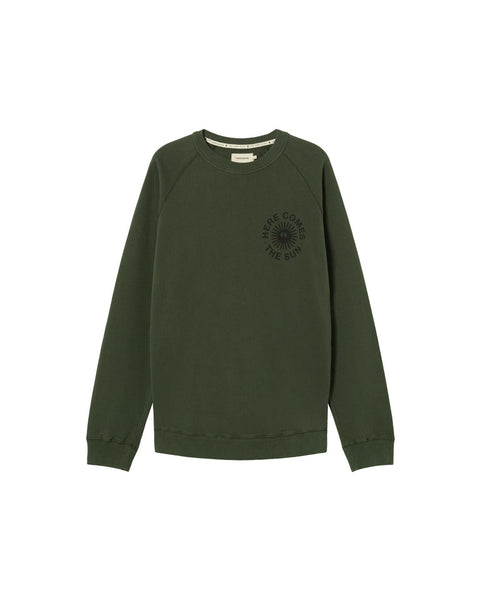 LAST ONE in XL - Happy Sun Sweatshirt - Green