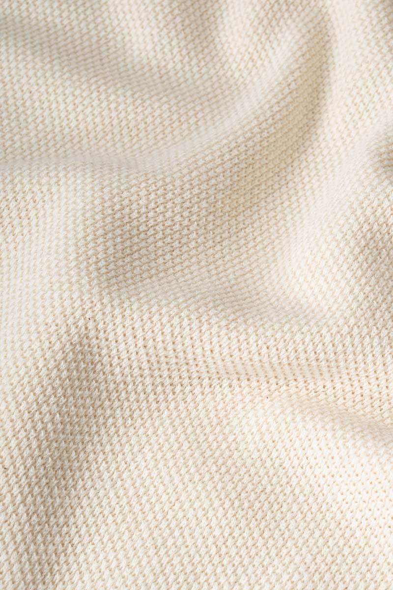 Carlotta Cotton Knit T-Shirt - White Burro