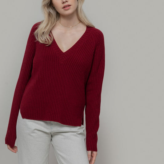 LAST ONE in XL - Manon Wool Sweater - Red