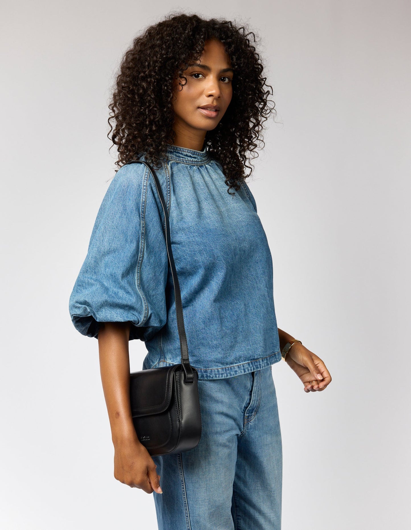 Nina Bag - Black Classic Leather