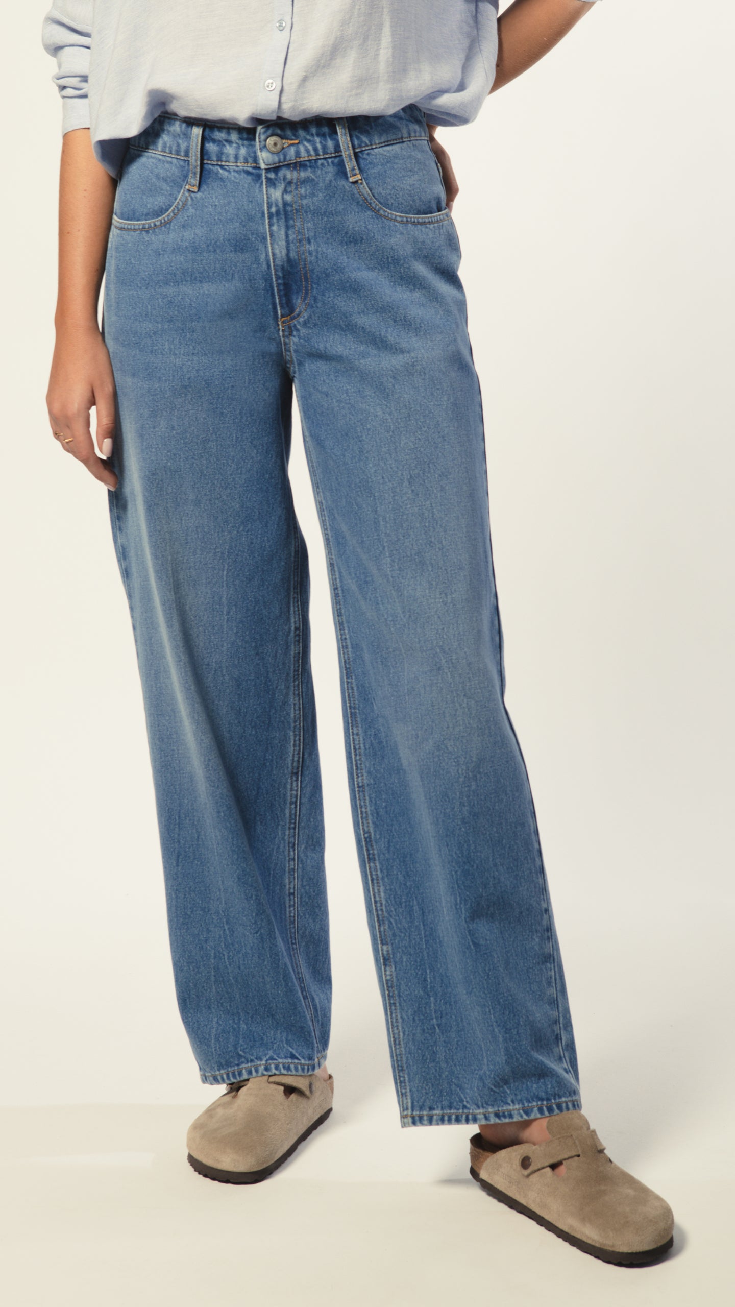 LAST ONE in 38 - Odette Jeans 230 - Mid Blue