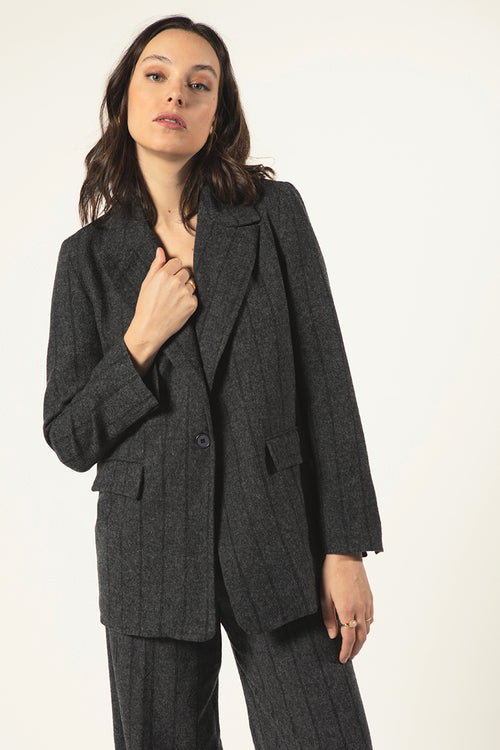 Paloma Striped Blazer Dandy - Carbone