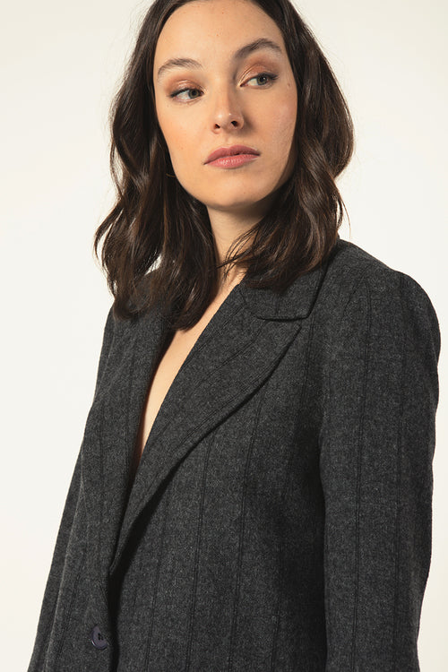 Paloma Striped Blazer Dandy - Carbone