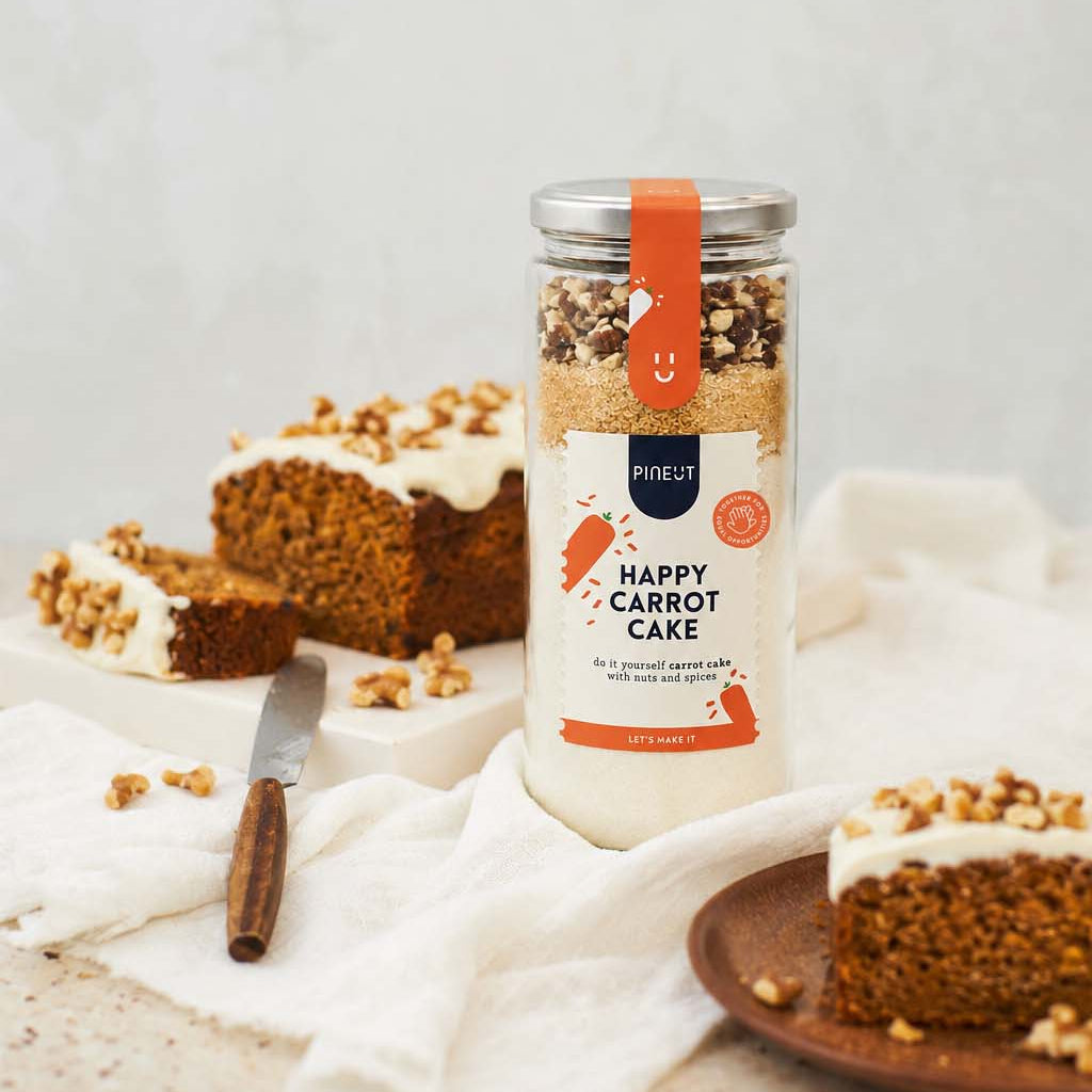 Happy Carrot Cake Jar