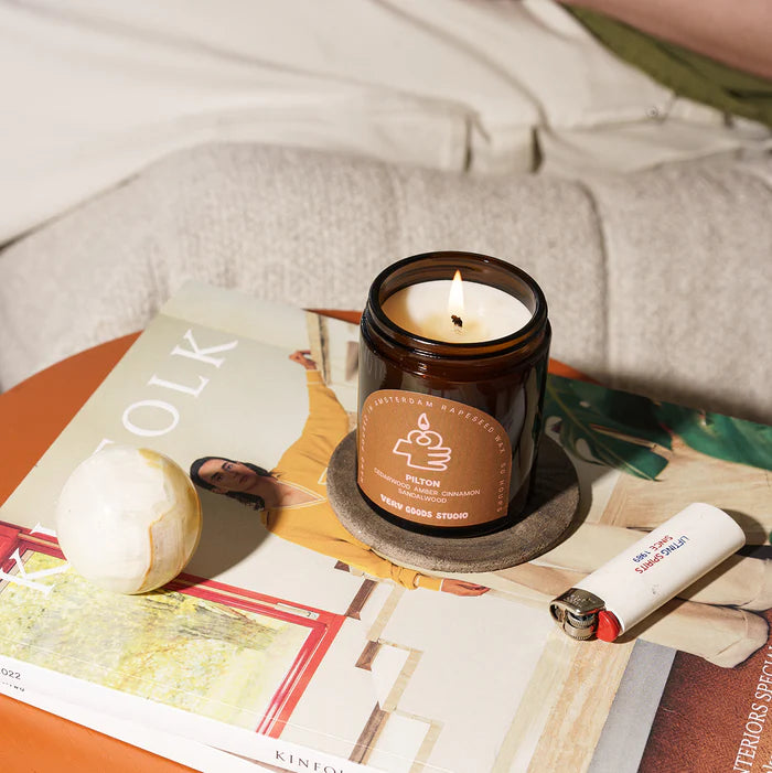 Very Goods Studio Amber Glass Candles - Pilton