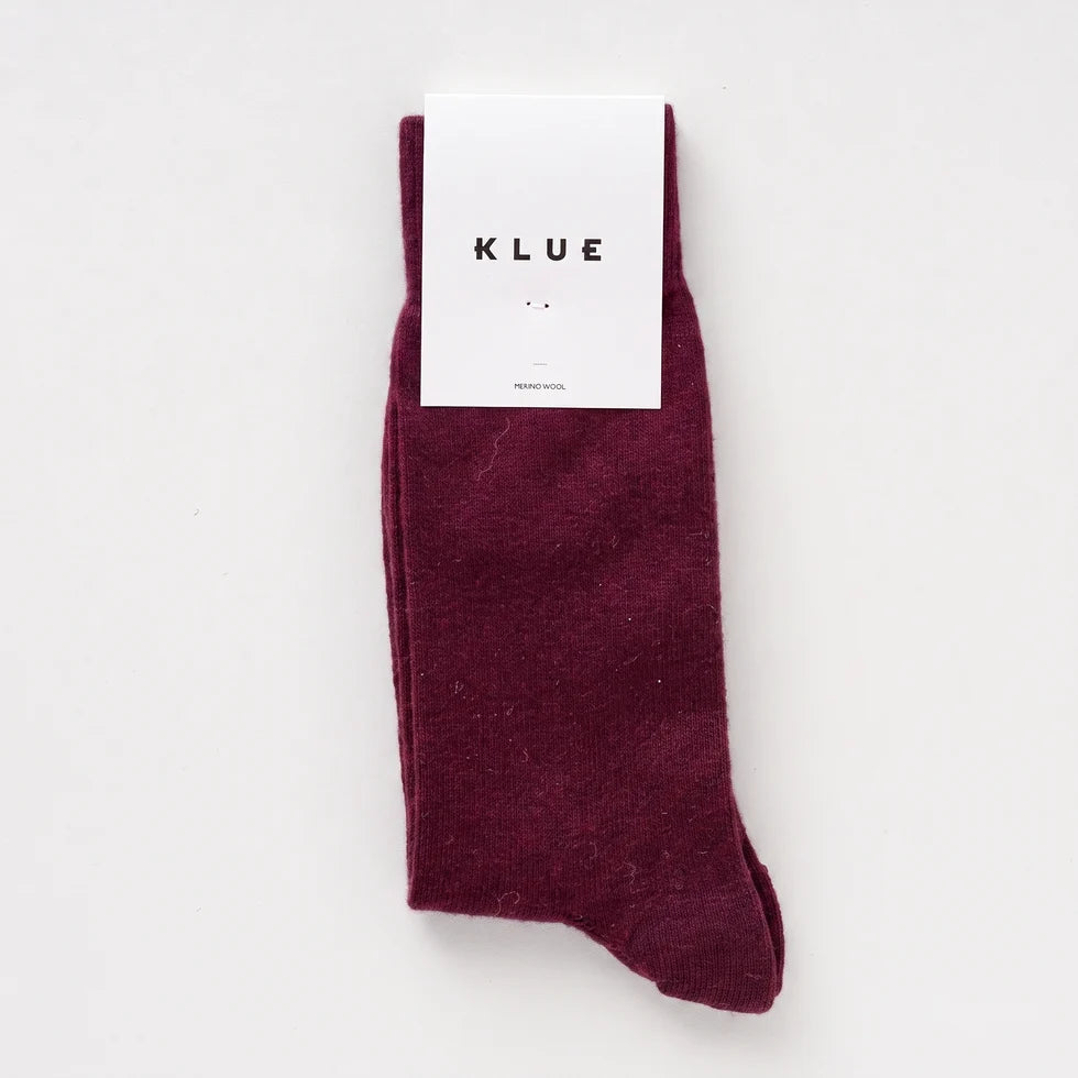 Merino Wool Socks - Plum