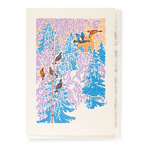 Archivist Gallery Greeting Card - Winter Birds