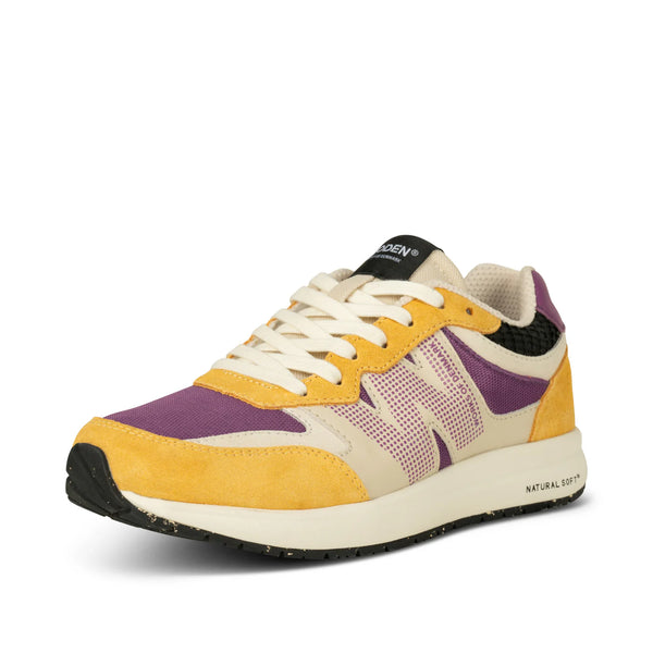 LAST PAIR in 39 - Woden Rigmor Sneaker - Old Gold/Amethyst