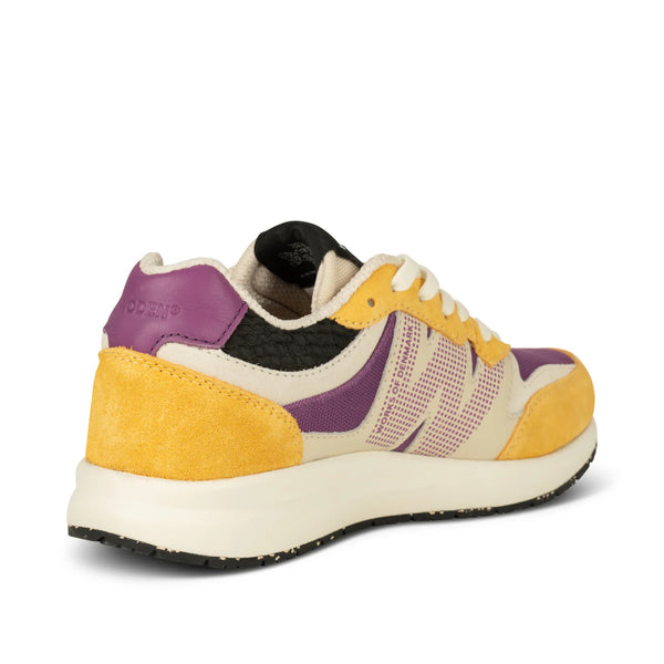 LAST PAIR in 39 - Woden Rigmor Sneaker - Old Gold/Amethyst