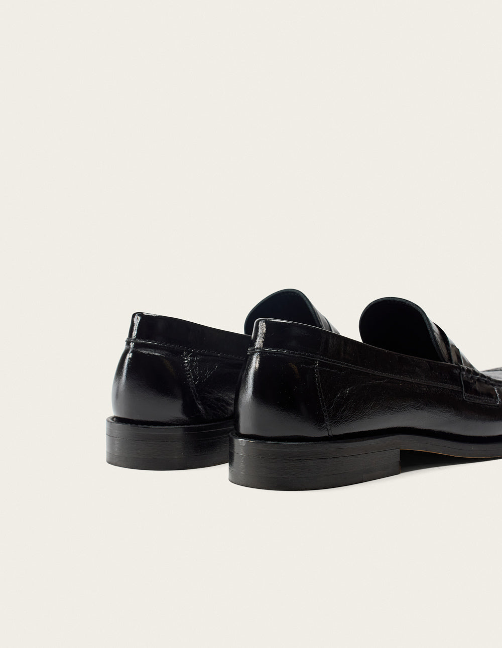 LAST ONE in 41 - Halley Loafer - Pleated Black