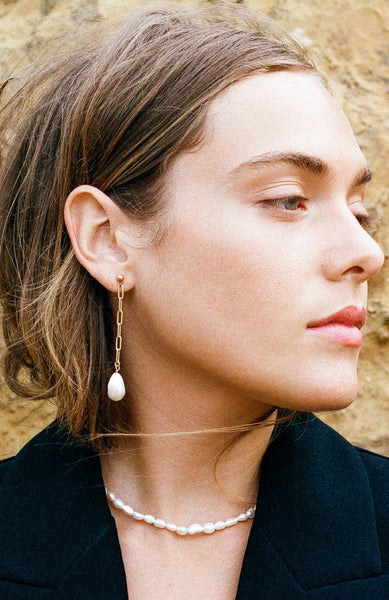 Long Earrings - Freshwater Pearl