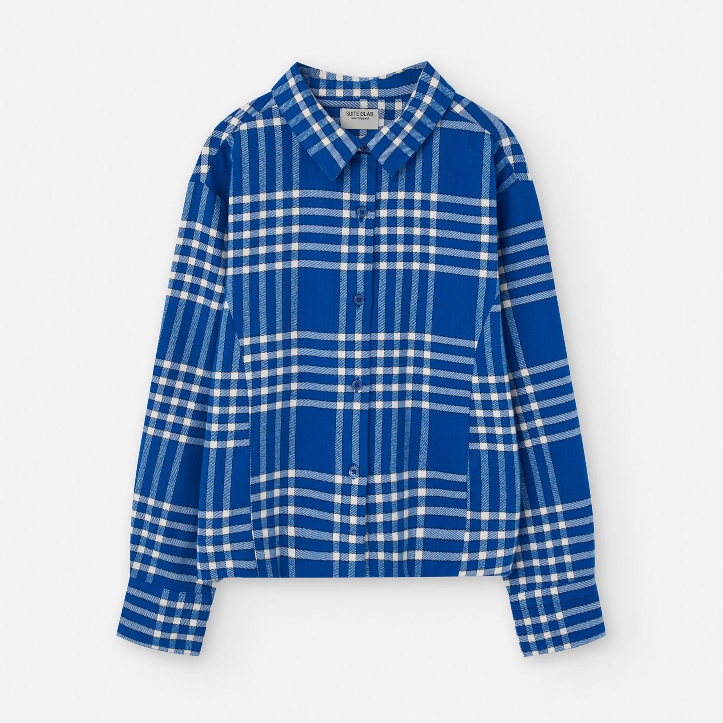 LAST ONE in XL - Sens Flannel Shirt - Check Blue