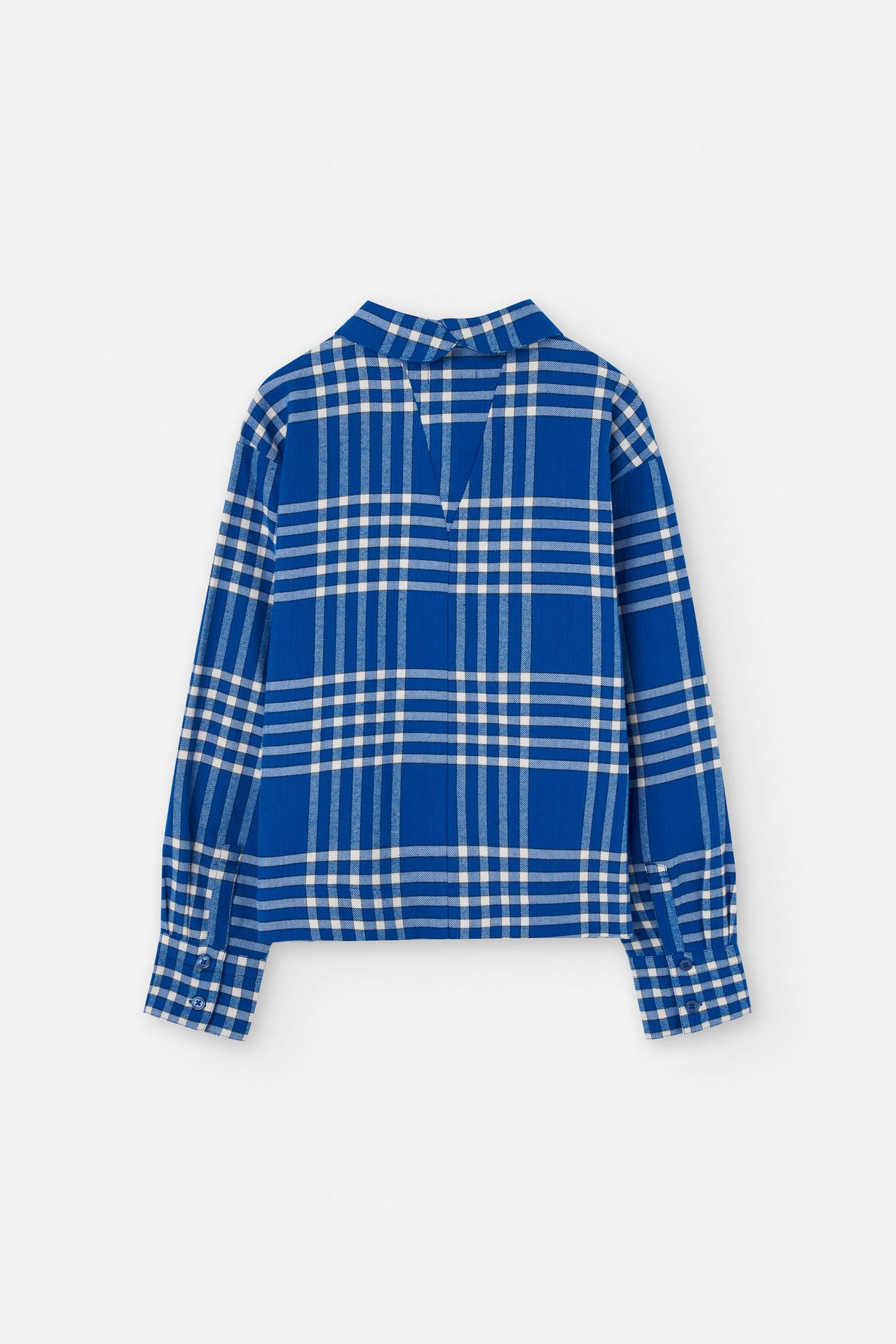 LAST ONE in XL - Sens Flannel Shirt - Check Blue