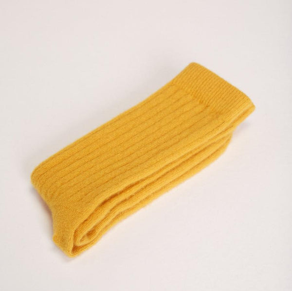 Lisos Wool Socks - Yellow