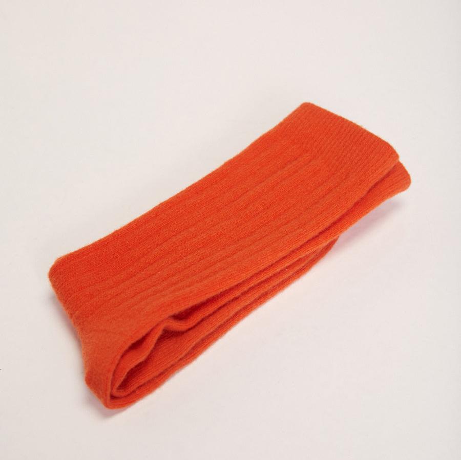 Lisos Wool Socks - Orange