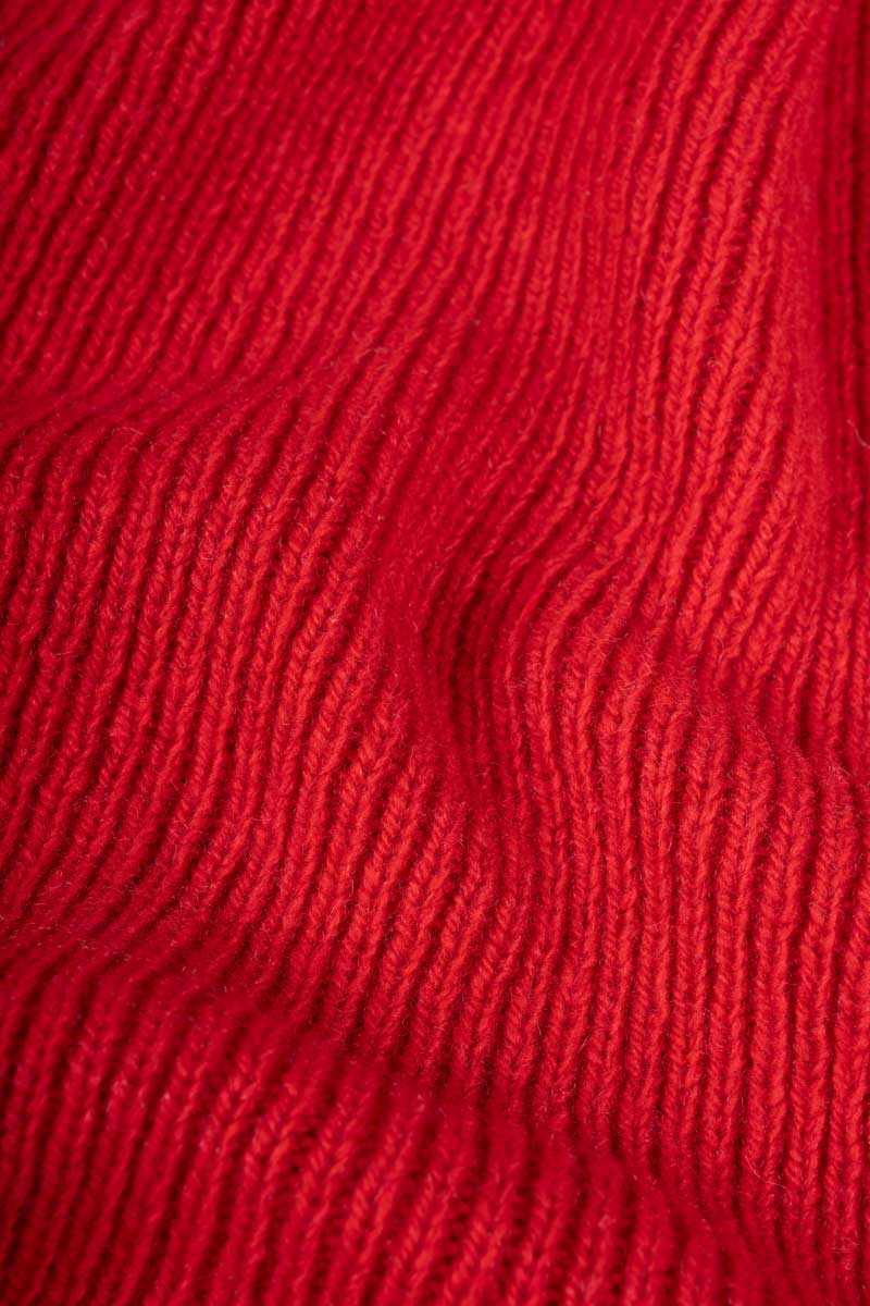 Rifo Recycled Cashmere Scarf Federico -  Poppy Red