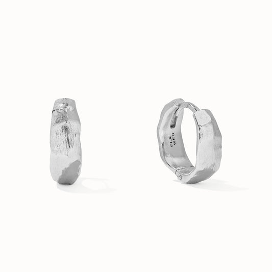 Flawed Ava Hoops - Silver