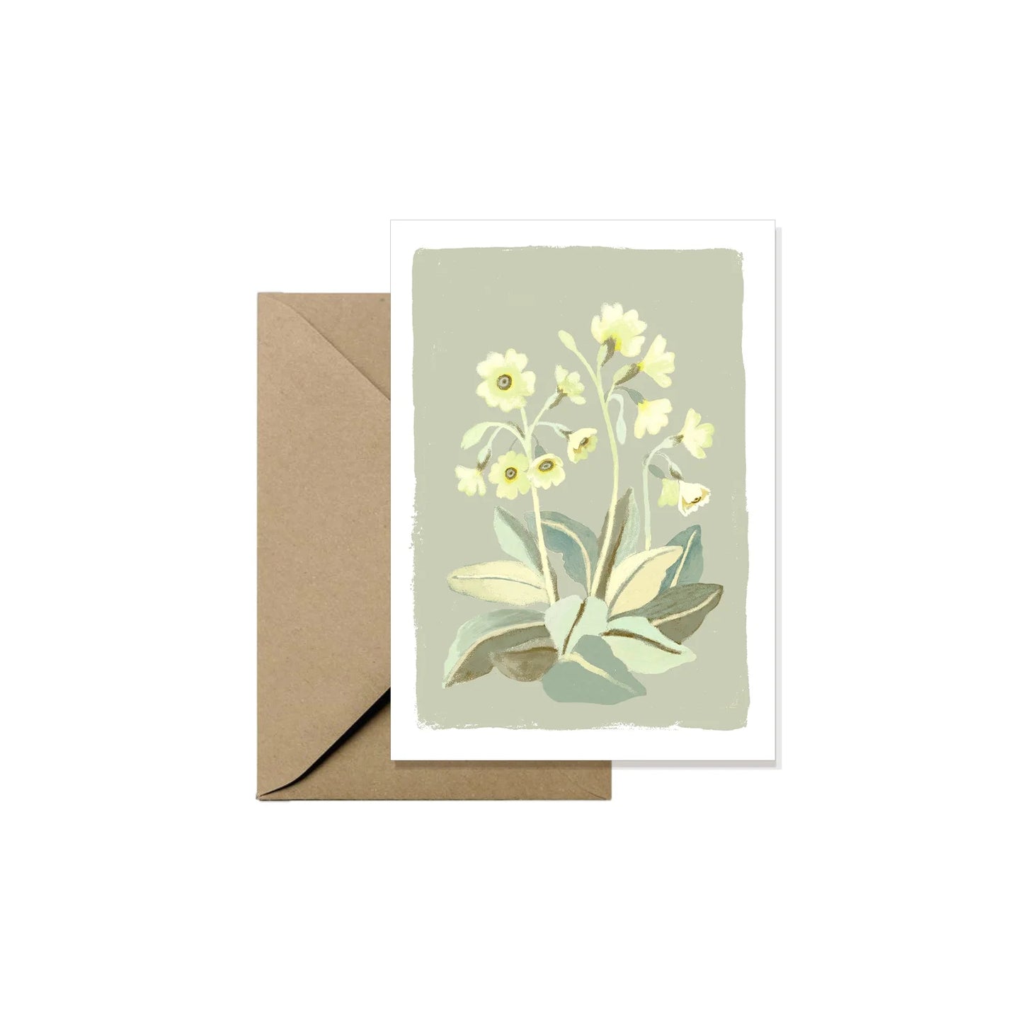 Mini Greeting Card - Slanke Sleutelbloem