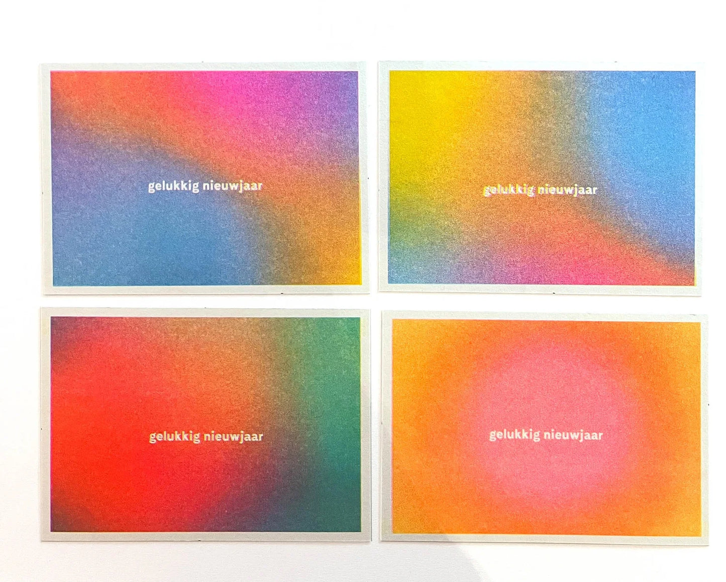 Fluo Greeting Card - Pack of 4