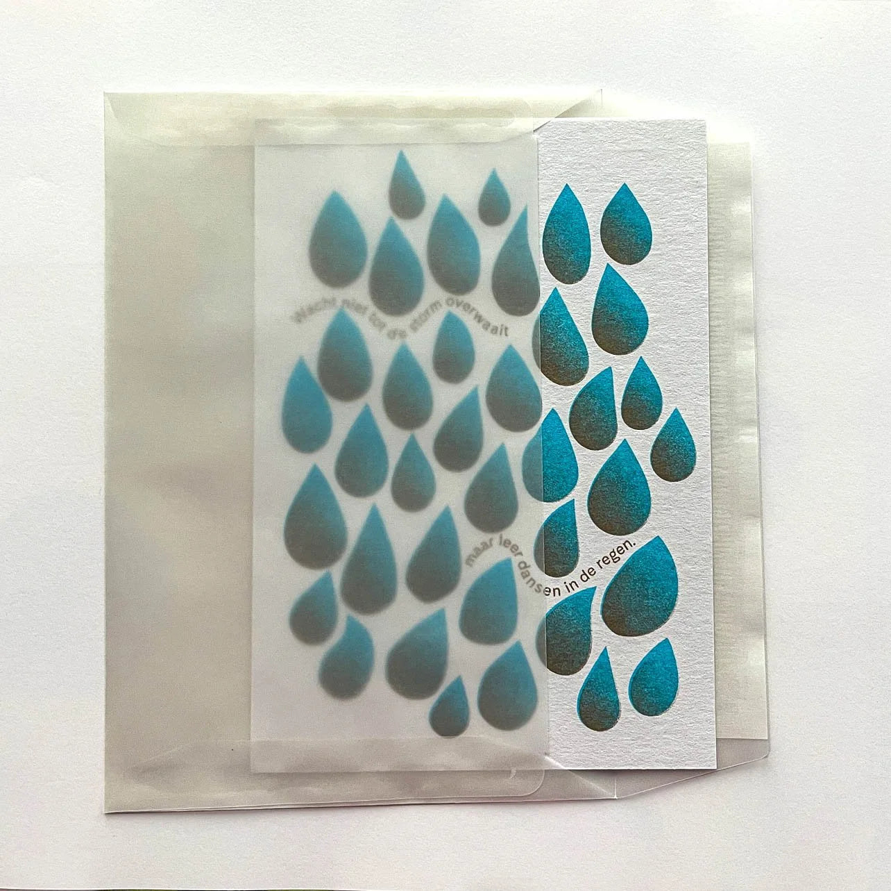 Greeting Card - Dancing in the Rain