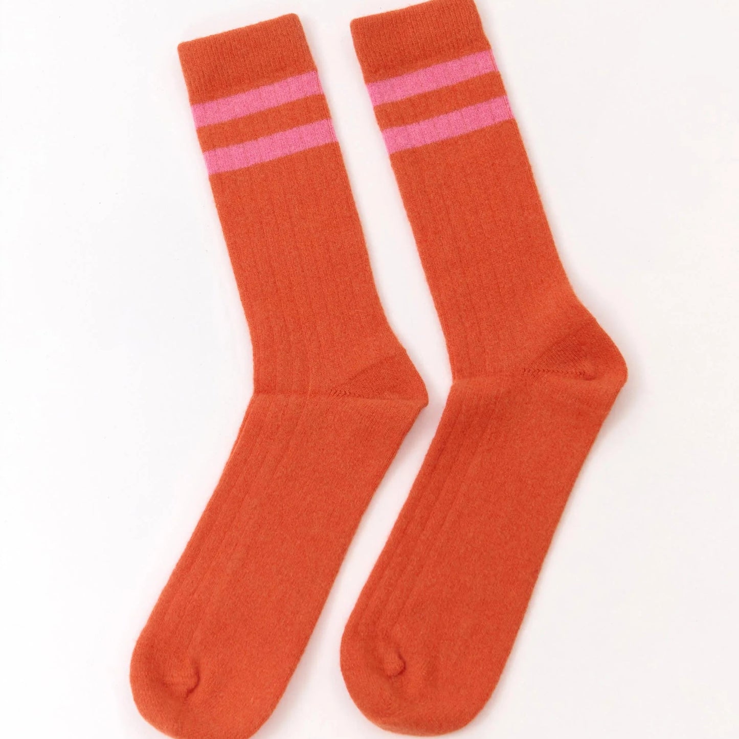 Vintage Wool Socks - Orange