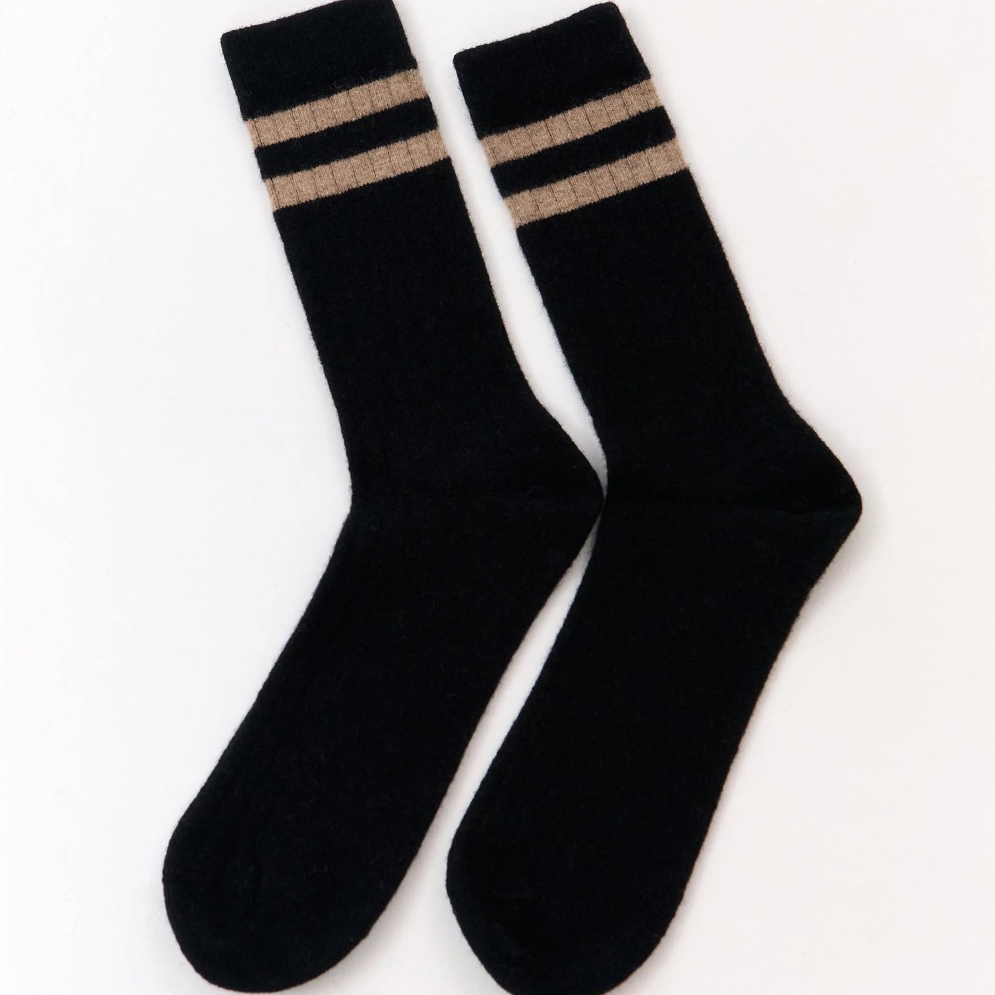 Vintage Wool Socks - Black