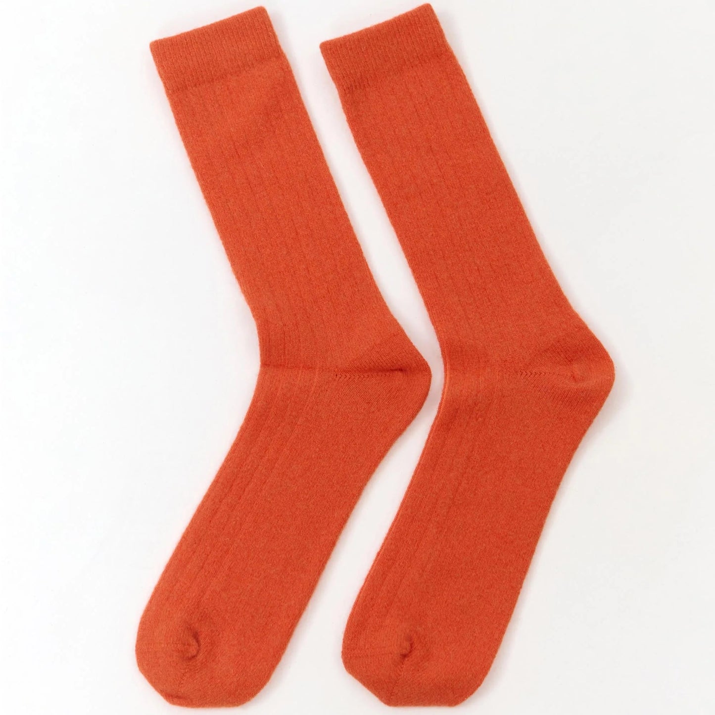 Lisos Wool Socks - Orange