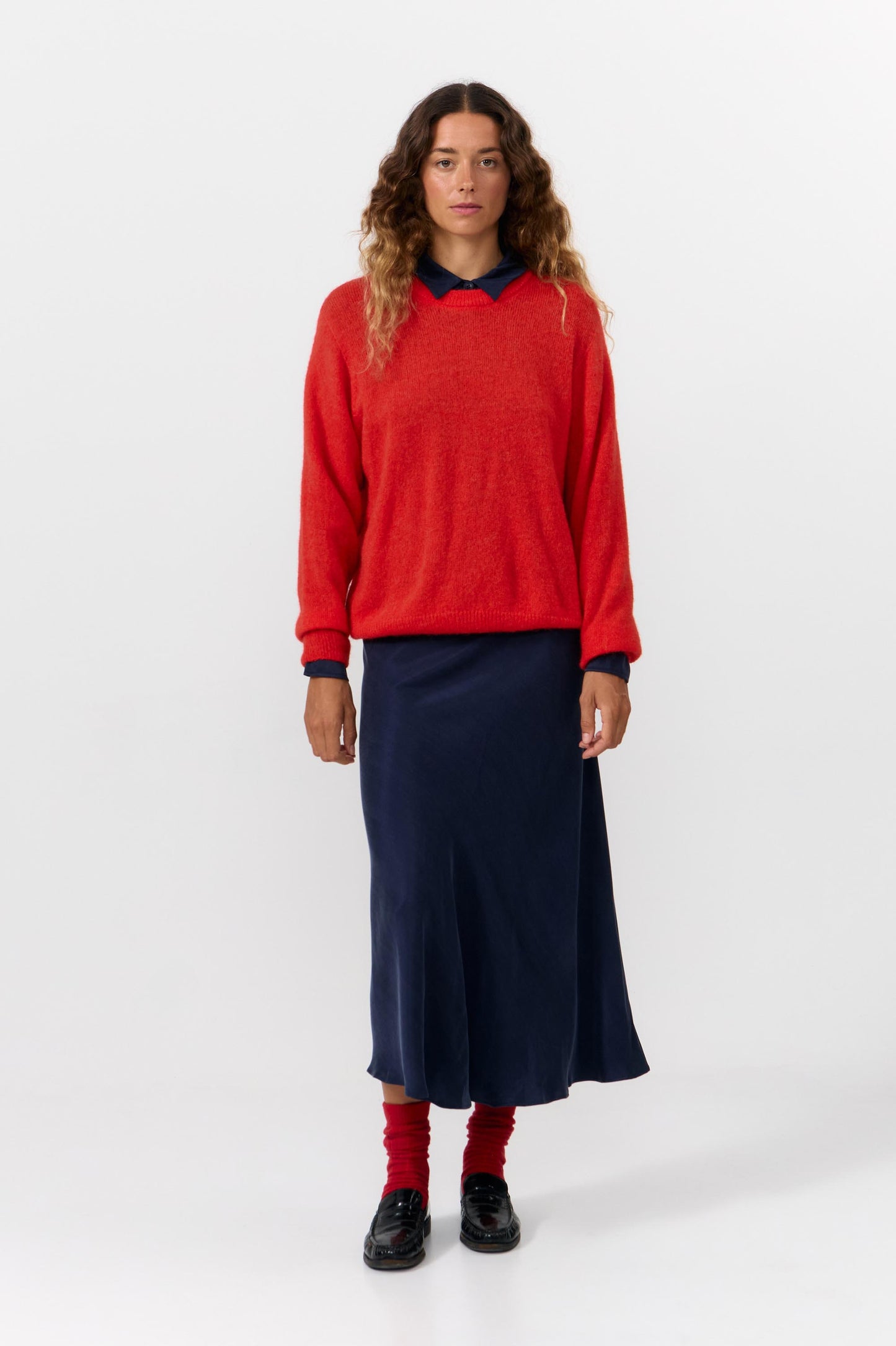 LAST ONE in M - Babol Alpaca Jumper - Red