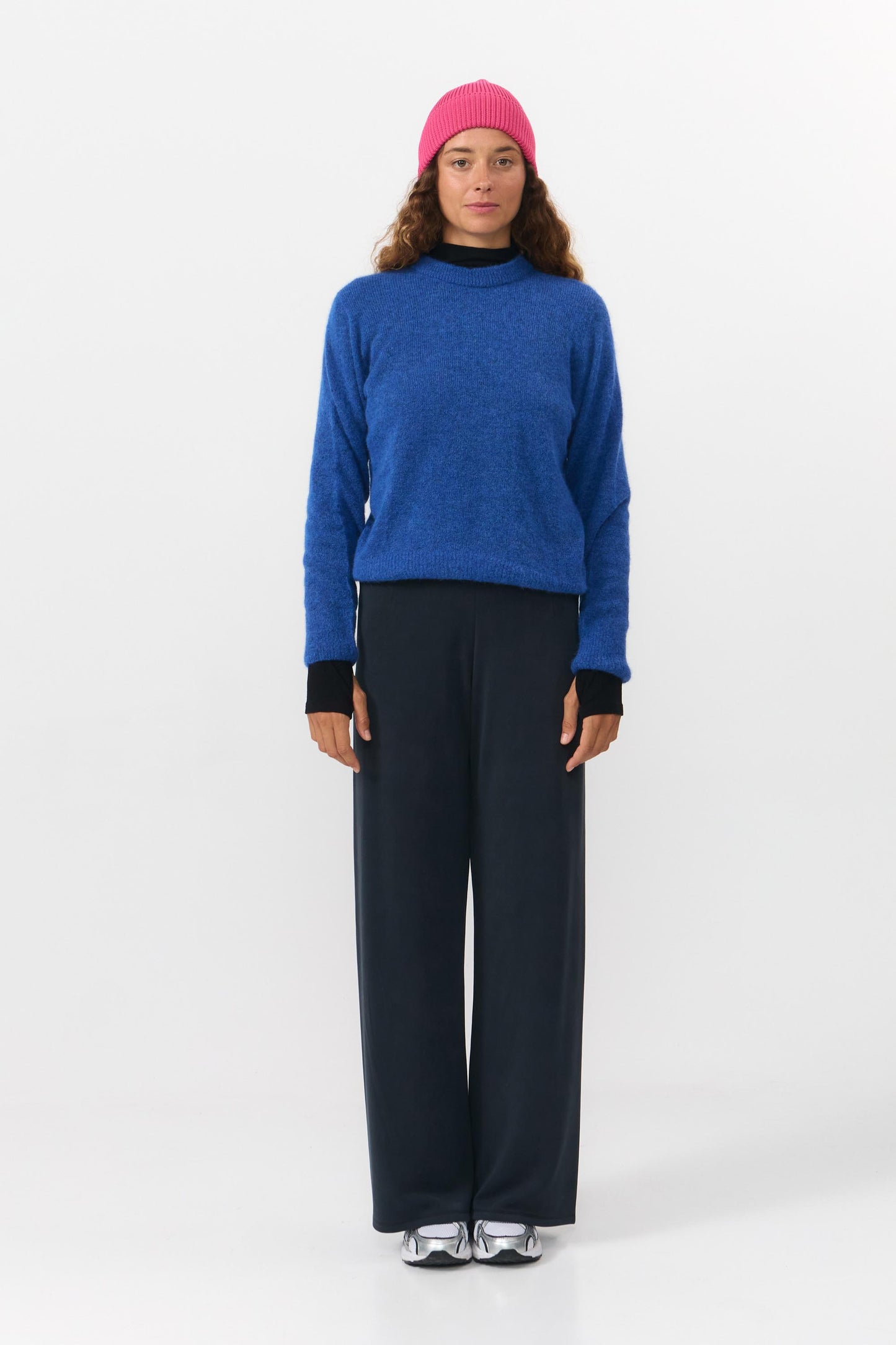 LAST ONES in L - Babol Alpaca Jumper - Blue