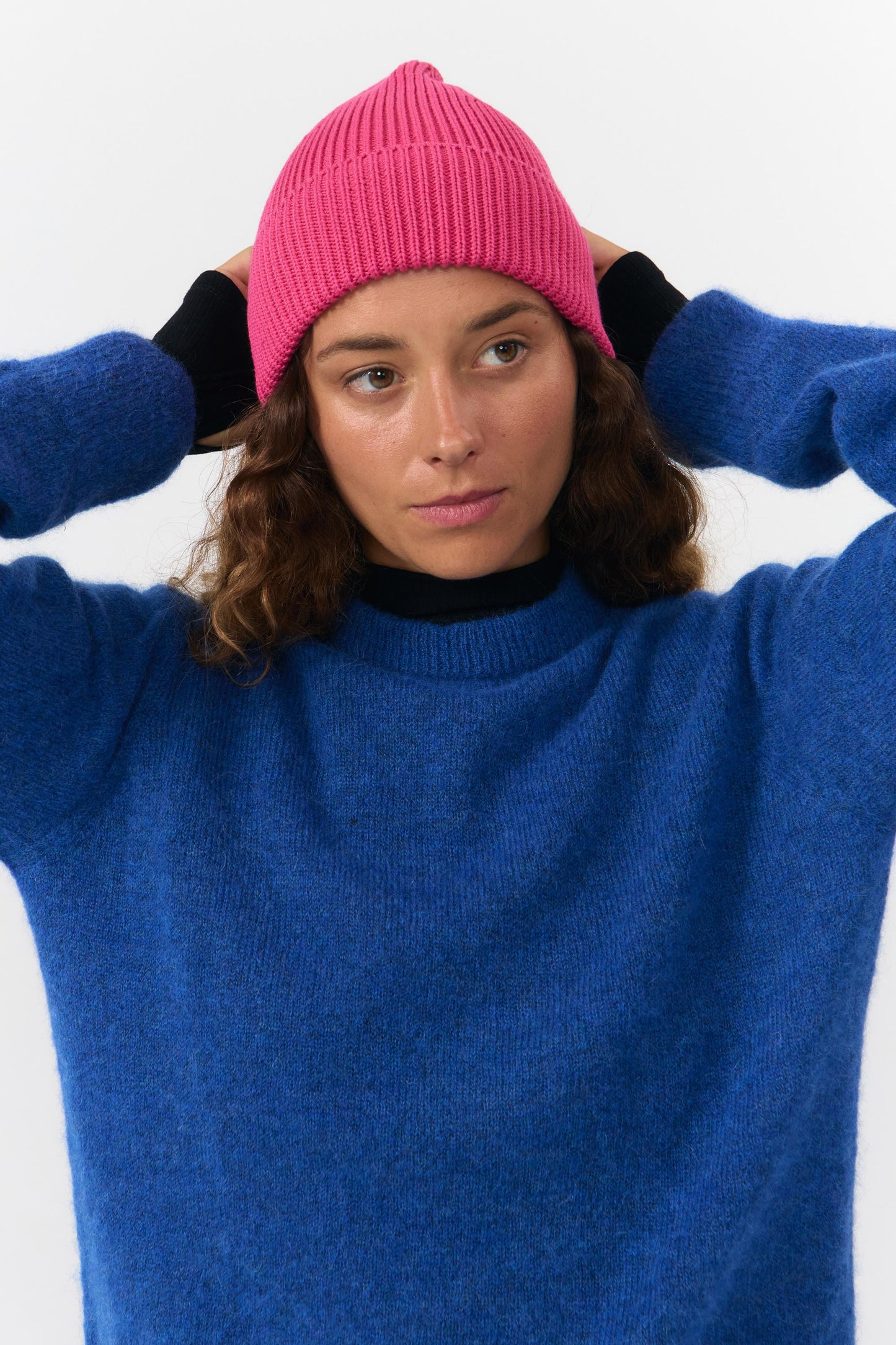 LAST ONES in L - Babol Alpaca Jumper - Blue