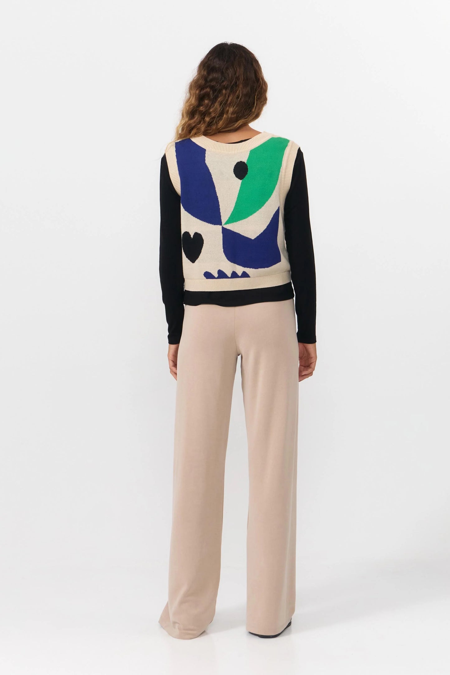 LAST ONES in S - Amates Vest Jacquard - Bird