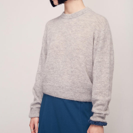 LAST ONE in S - Babol Alpaca Jumper - Light Grey