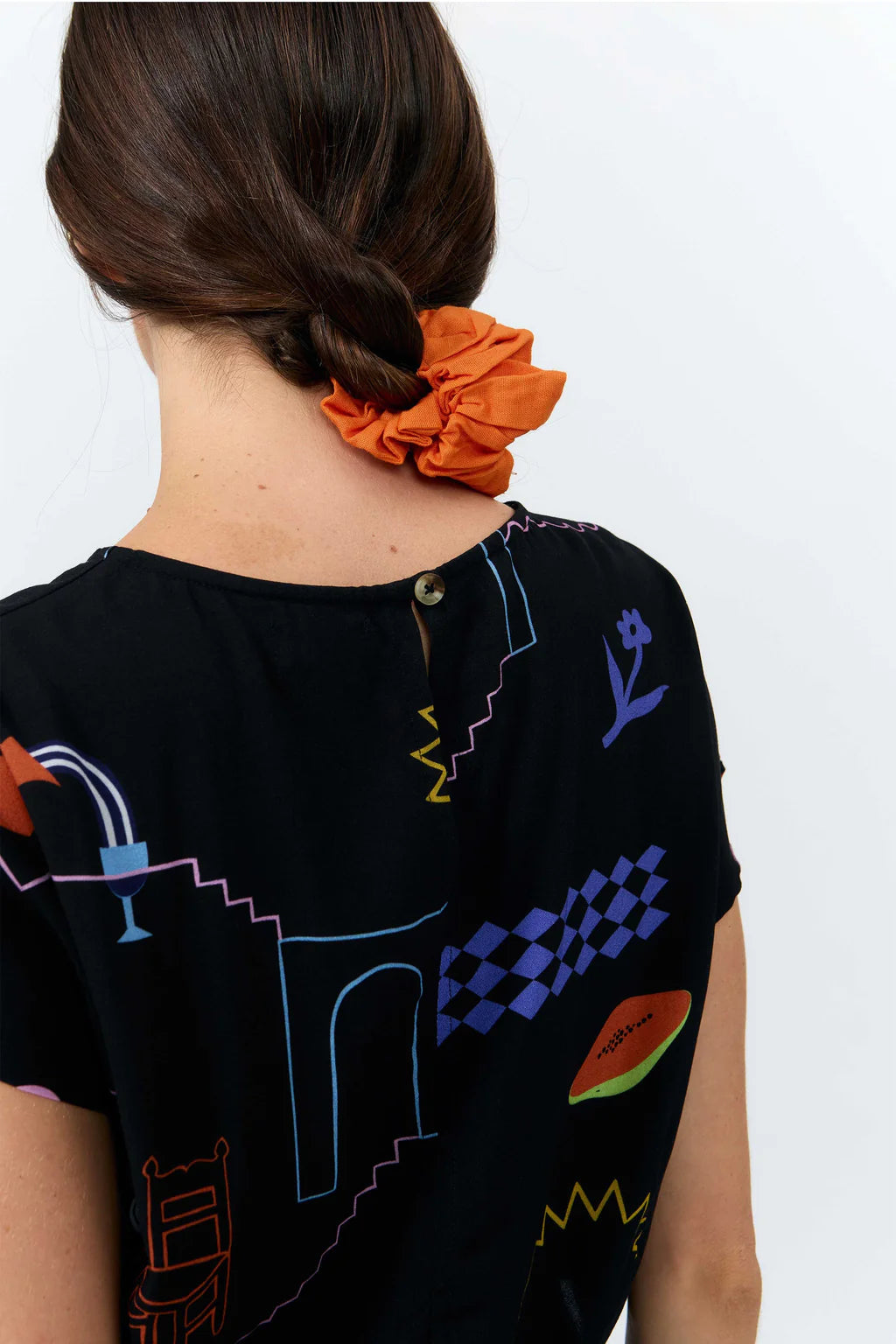 Hebron Top - Holiday Print