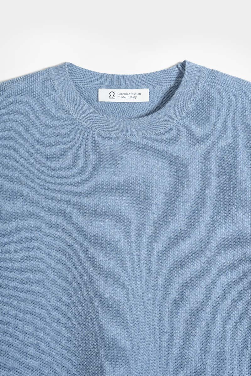 Carlotta Cotton Knit T-Shirt - Indigo