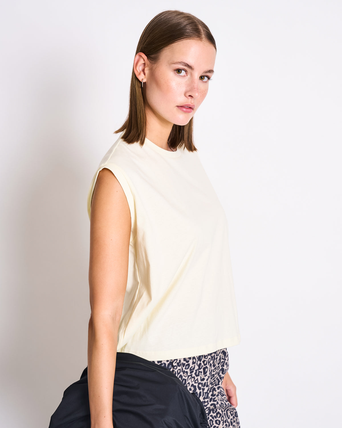 LAST ONE IN XS- Ovar Boxy Top - Buttermilk