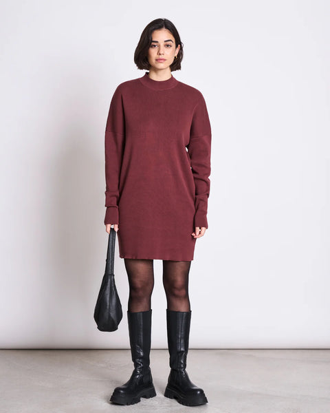 Nuna Knit Dress - Syrah