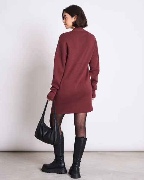 Nuna Knit Dress - Syrah