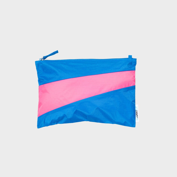 Pouch & Strap Medium - Wave & Fluo Pink