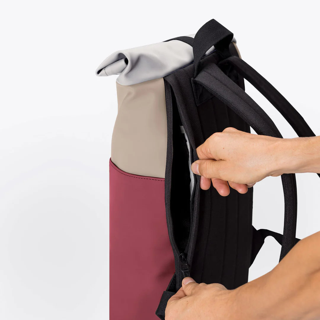 Backpack Hajo Medium Infinity - Sand / Burgundy