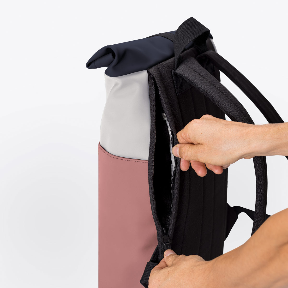 Backpack Hajo Mini Infinity - Glacier Grey / Dark Rose