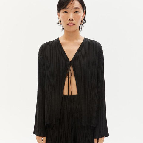 LAST ONE in XS/S - Pleated Marina Blouse - Black